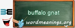 WordMeaning blackboard for buffalo gnat